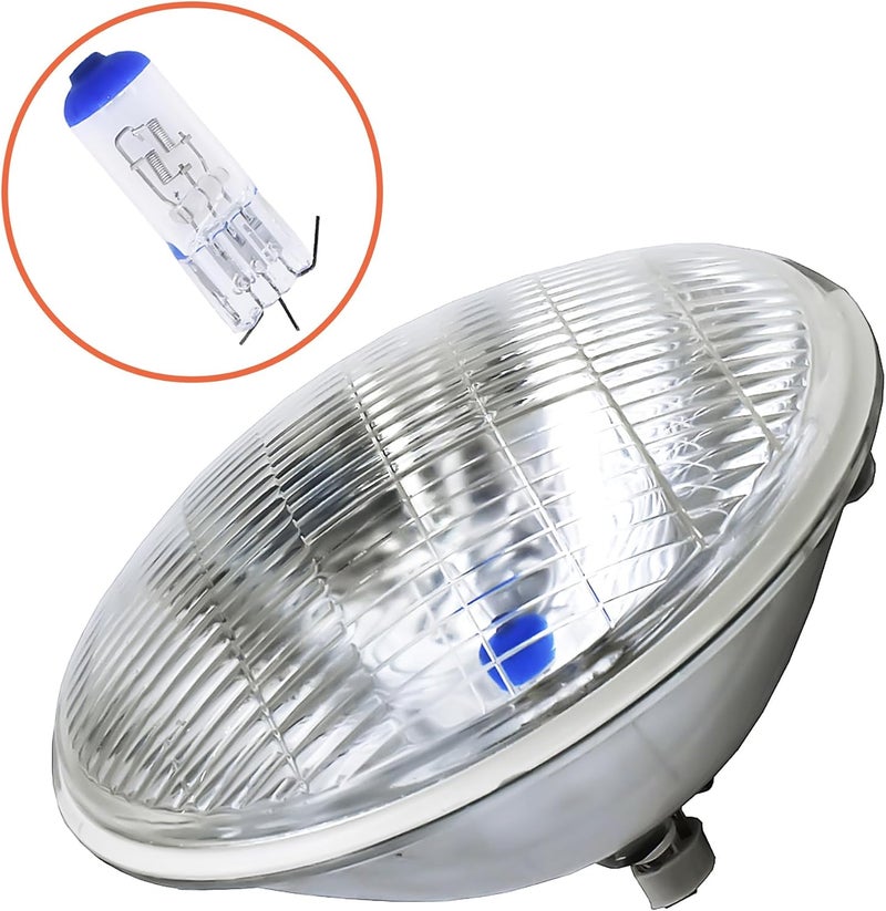 FIQAPJ H6024 Super Vision Crystal Headlight, Halogen Sealed Beam Headlight, (7"" ROUND, 178MM) (110/130W), Replaces# H6024 - Image 2